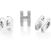 Pandora Bedel zilver Letter H 797462