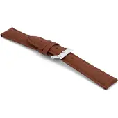 Claudio Calli Horlogeband F349Z Croco Bruin Zilver 18x16 mm