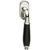 Intersteel Raamkruk draaikiep Courgette - nikkel glans/zwart