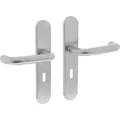 Intersteel Deurkruk Rond op schild sleutelgat 56mm -RVS