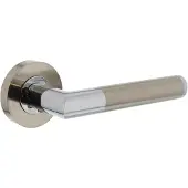 Intersteel Deurkruk Bastian op rozet geveerd - chroom/nikkel mat