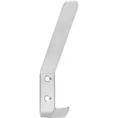Intersteel Garderobehaak gebogen RVS geborsteld, 135 mm met 2 haken