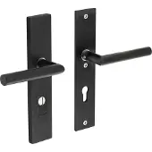 Intersteel Veiligheidsbeslag SKG3 rechthoekig kruk/kruk PC55mm kerntrekbeveiliging - mat zwart