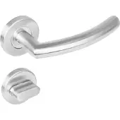 Intersteel Deurkruk Half Rond 90gr rond rozet toilet-/badkamersluiting