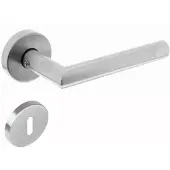 Intersteel Deurkruk Hoek 90gr rozet geveerd sleutelgat