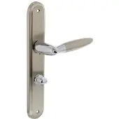 Intersteel Deurkruk Elen op schild Toilet WC 63/8MM chroom