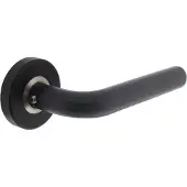 Intersteel Deurkruk Luzern rond rozet mat zwart