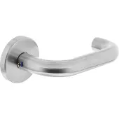 Intersteel Deurklink Rond op rozet RVS
