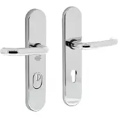Intersteel | SKG*** Veiligheidsbeslag kerntrekbeveiliging | PC72mm | Ovaal | Chroom