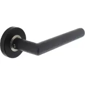 Intersteel deurkruk Jura op rozet verdekt ø53x10mm - RVS/mat zwart