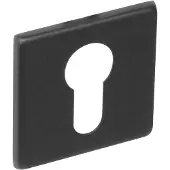 Intersteel Set van 2 cilinderrozetten Tira vierkant zwart