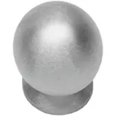 Intersteel Meubelknop bolrond met achterplaat ø25mm - RVS
