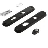 Intersteel Veiligheidsschilden SKG3 doorgaand PC72mm kerntrekbeveiliging - mat zwart
