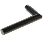 Intersteel enkele deurklink Jura rvs/mat zwart