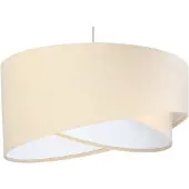 Maco Design Hanglamp Vivien, dimbaar, crème / amber, Woon-/ Eetkamer, Textiel / Stof / Zijde, Modern, Hanglamp