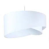 Maco Design Hanglamp Vivien, dimbaar, wit / opaal, Woon-/ Eetkamer, Textiel / Stof / Zijde, Modern, Hanglamp