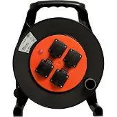 QwattPro kabelhaspel Big EZ RA 40m 3G2,5 H07RN-F zwart - 1311004 - 1311004
