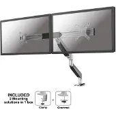 Newstar NM-D750DXSILVER 27'' Klem/doorvoer Zilver flat panel bureau steun