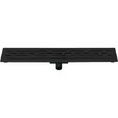 SaniGoods Black douchegoot zwart met flens 70cm