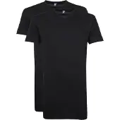 Alan red T-shirt Vermont Black 2Pack V-Hals Extra Lang + 5cm S