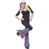 Finidi Beenwarmers en hoofdband groovy style multi donker (donkere multi kleuren)