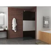 Mueller Slimline 100cm douchewand rookglas met schaamband 8mm NANO glas