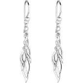 Elli Oorbellen 'Blatt' zilver