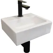 Wiesbaden Leto Mini fontein 28x24.5cm wit