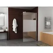 Mueller Satijn douchewand mat glas 110x200cm Anti-kalk
