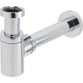Mueller Star Luxe sifon laag 11/4" chroom