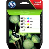 HP 912XL (3YP34AE) Inktcartridge 4-kleuren Multipack Hoge capaciteit