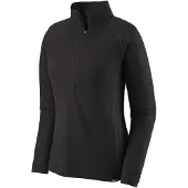 Patagonia - Women's Cap Midweight Zip Neck - Synthetisch ondergoed XL, zwart