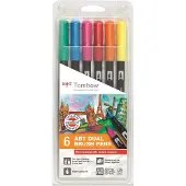 Tombow ABT Dual Brush Pen set - 6 stuks - assorti colours