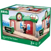 BRIO Treinstation met Geluidsopname Functie - 33578