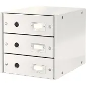 Leitz 6048 WOW ladeblok wit metallic (3 laden)