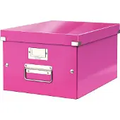 Leitz 6044 WOW medium opbergdoos roze metallic