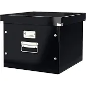 Leitz Hangende bestandenbox - - 60460095 - Zwart - 50 A4 mappen - Stevig gelamineerd karton