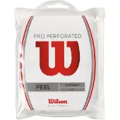 Wilson Pro Perforated Tennis Overgrip 12 Units Rood,Wit