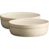 Emile Henry crème brûlée schaaltje - set 2 stuks - crèmekleurig