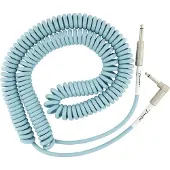 Fender ORIGINAL COIL CABLE STRAIGHT-ANGLE 30' DAPHNE BLUE