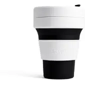 Stojo - Pocket Cup - Koffie / Theebeker - 355 ml - Herbruikbaar - Opvouwbaar - Black