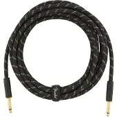 Fender DELUXE INSTRUMENT CABLE STRAIGHT/STRAIGHT 15' BLACK TWEED