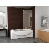 Wiesbaden Comfort vaste badwand 80 x 150 cm, 6 mm Nano-glas