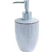 Spirella Zeepdispenser Ligne Wit/zilver