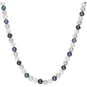 Valero Pearls Parel ketting Sterling zilver Gekweekte zoetwaterparels wit