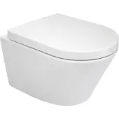 Wiesbaden Vesta wandcloset rimless met Vesta toiletzitting softclose en quick release glans wit