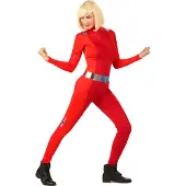 Vegaoo - Rood spion kostuum voor dames