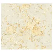 Living Walls KLASSIEK BLOEMEN BEHANG - Creme Beige Goud - AS Creation Romantico