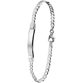 Lucardi Armband 'Basic' zilver