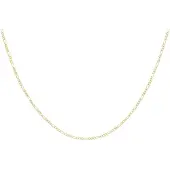 Lucardi 9 Karaat ketting figaro diamond cut